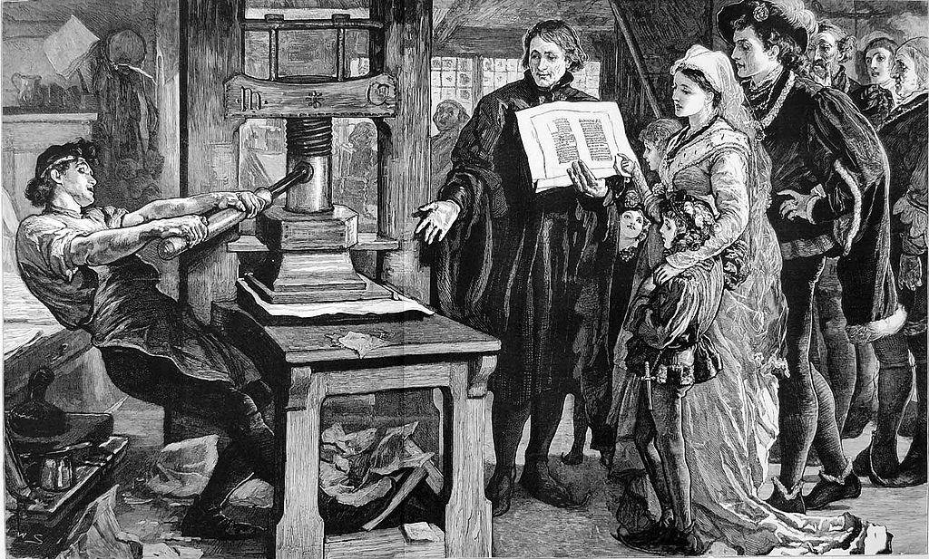 The Gutenberg press.